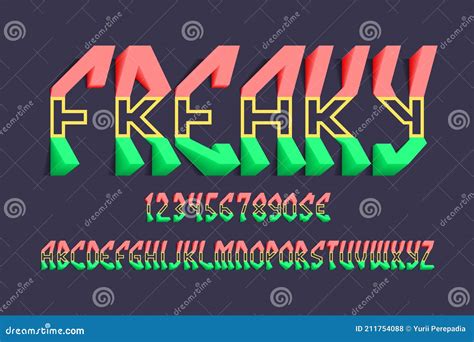 Volumetric Freaky Alphabet Of Unusual Blue Letters 3d Display Oblique Font Isolated English