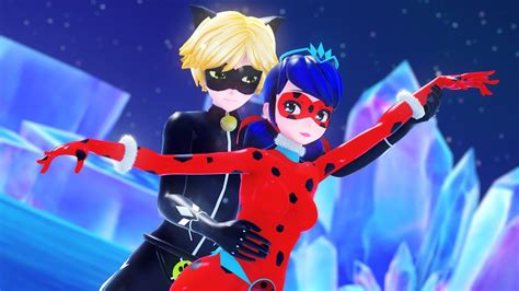 【mmd Miraculous】duet Ice Skating Ladybug×chat Noir 【60fps】 Youtube