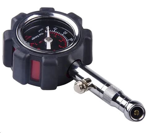 Analog tire pressure gauge, tire pressure meter box, you can adjust the tire deflated state.-in ...