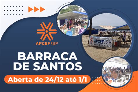 APCEF SP Barraca em Santos estará aberta de 24 de dezembro a 1º de