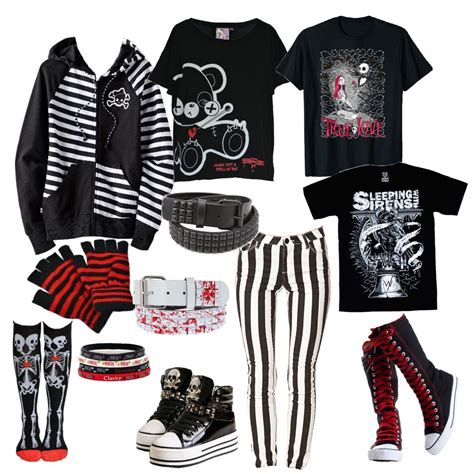 Black And Red Emo Fit Inspo Scene Fashion Scene Outfits Scenecore