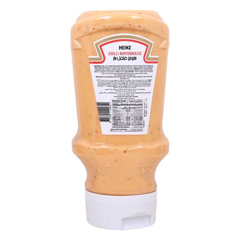 Heinz Chilli Mayonnaise Top Down Squeezy Bottle 310 Ml Online At Best Price Mayonnaise Lulu