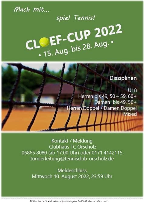 Tennisclub Orscholz E V Tennis Ist Unser Sport