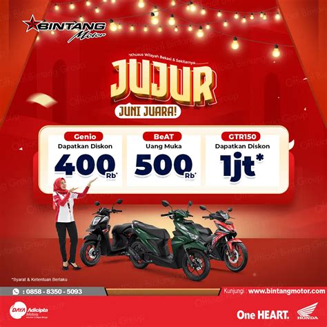 Promo Juni Juara Honda Bintang Motor Bekasi Juni Honda Bintang Motor