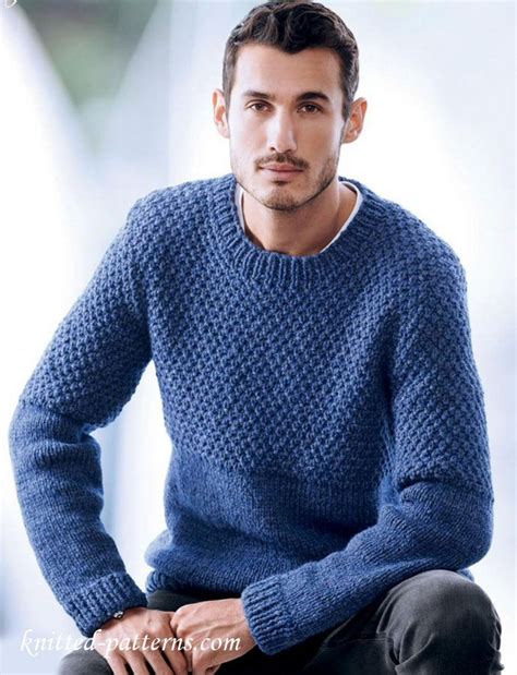 Men s sweater knitting pattern free – Artofit