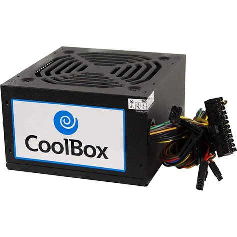 Fuente Alimentacion W Coolbox Gr Basic Sata Cm Atx Negra