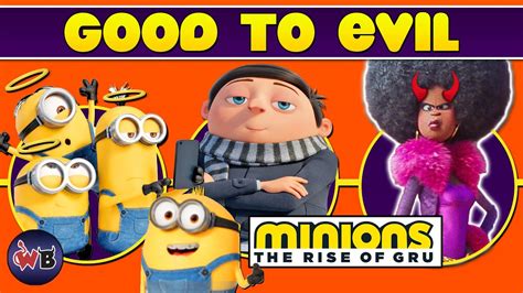 MINIONS 2: The Rise of Gru Characters: Good to Evil 🍌 - YouTube