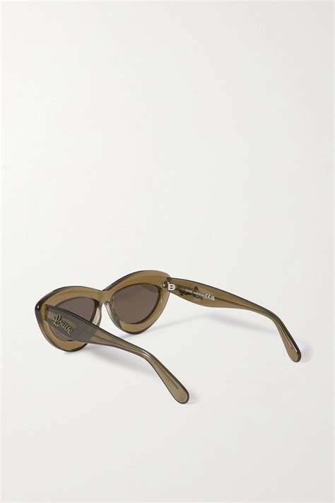 Loewe Eyewear Inflated Cat Eye Acetate Sunglasses Net A Porter