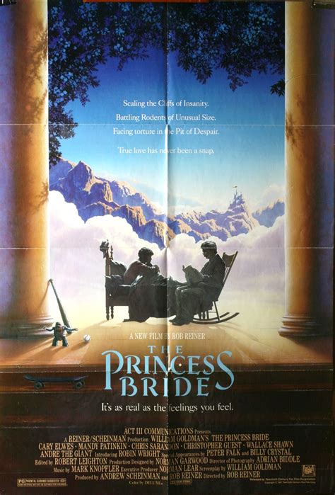 PRINCESS BRIDE, Cary Elwes Robin Wright William Goldman Original Movie ...