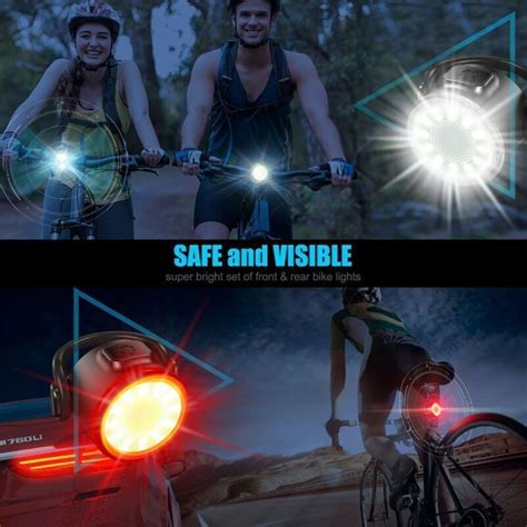 Waterproof Bike Light Set Super Bright Usb Rechargeable Bicycle Lights