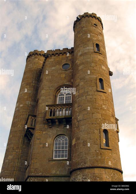 Broadway Tower Broadway Worcestershire Cotswolds England Uk Stock