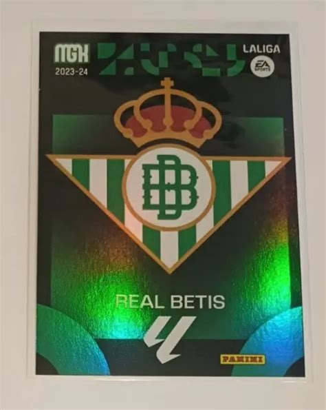 CARTE CARD N109 Ecusson Escudo Badge Logo REAL BETIS PANINI MEGACRACK