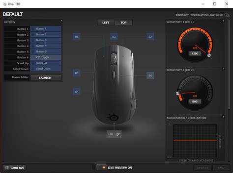 SteelSeries Rival 110 Review - Software & Lighting | TechPowerUp