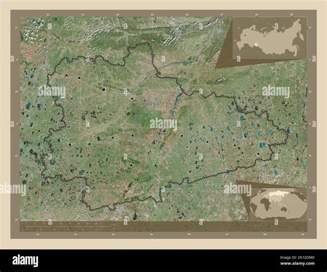kurgan region  russia high resolution satellite map locations  major cities   region