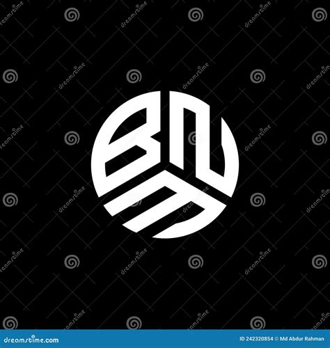 Bnm Letter Logo Design On White Background Bnm Creative Initials