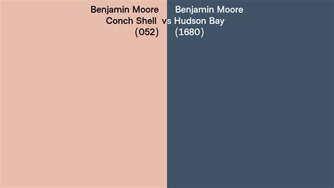 Benjamin Moore Conch Shell Vs Hudson Bay Side By Side Comparison