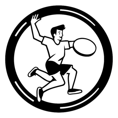 Jugador de rugby corriendo con la pelota Ilustración vectorial en