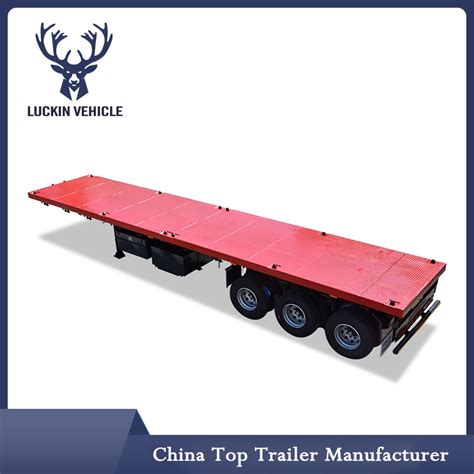 Axles Ft Container Trailer Flat Bed Truck Trailer Ft Foot