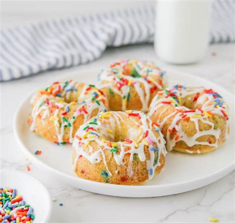 Funfetti Donuts Made With Five Ingredients