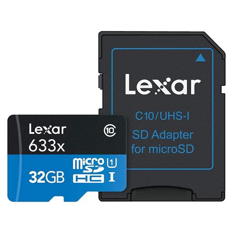 Lexar High Performance 633X MicroSDXC 32GB Clase 10 Adaptador SD