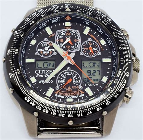 Citizen Eco Drive Skyhawk Titanium