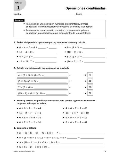 Cuaderno De Refuerzo Y Ampliaci N Matem Tica