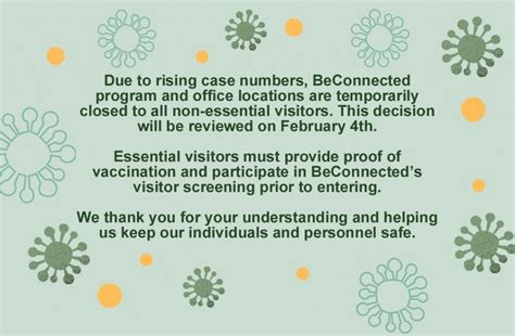 Visitors Update Beconnected Support Services