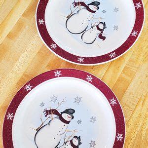 Royal Seasons Holiday 2 Royal Seasons Snowman Dinner Plates Rn1