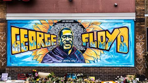 George Floyd Mural Artwork in Minneapolis, Minnesota after the Black ...