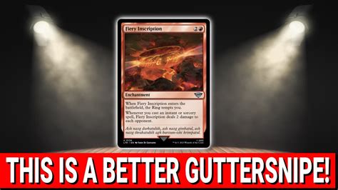 Card Spotlight Fiery Inscription Youtube