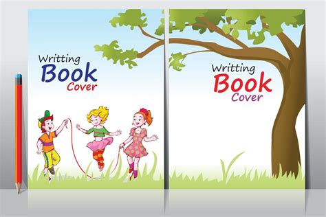 School Writing Book Cover Design 16529482 Vector Art At Vecteezy