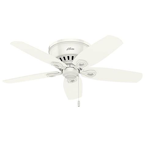 Hunter Builder Indoor Low Profile Ceiling Fan With Led Light And Pull