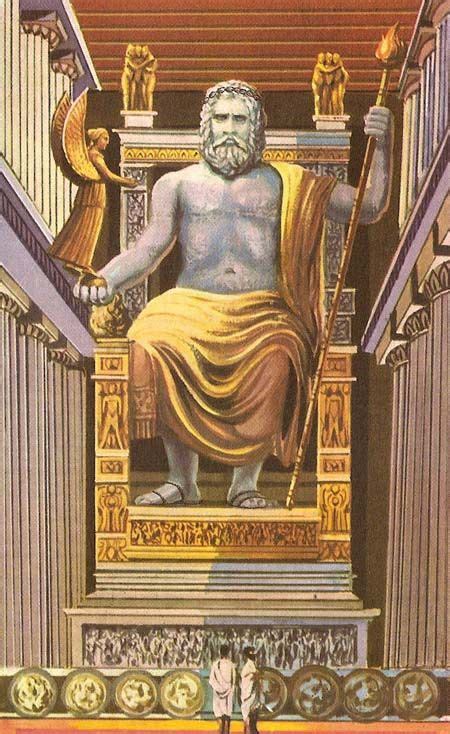 Statue Of Zeus At Olympia Ancient Greek Art Ancient Rome Ancient