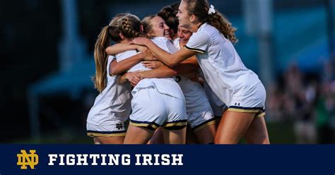 No 13 Notre Dame Womens Soccer Team Beats Wake Forest 3 1 In First