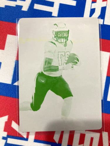 Joshua Kelley Panini Mosaic Base Rookies Choice Red Printing Plate