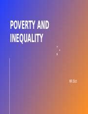 Understanding Poverty and Inequality: Types, Measures, and | Course Hero