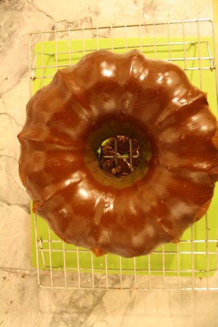 Marble Bundt Cake With Chocolate Glaze New England