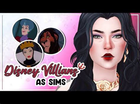 Creating Disney Villains as Sims! 😈 | Sims 4 Create-a-Sim Challenge | Видео