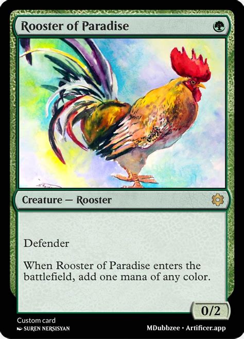 Rooster Of Paradise Rcustommagic