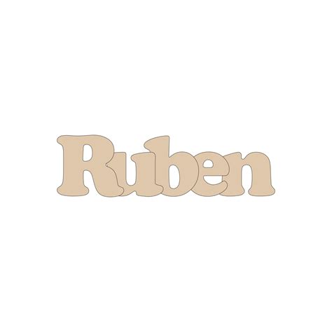 Ruben Nombre Personalizado En Madera Practicosa