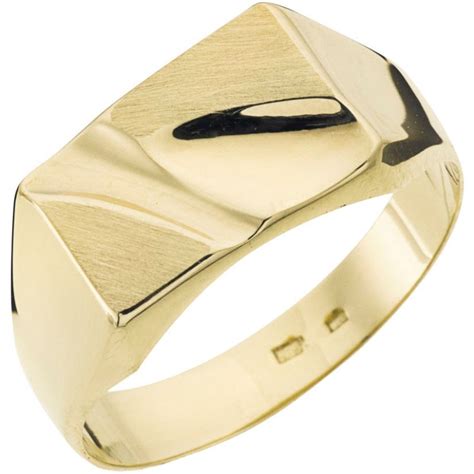 Aveny Masculine Signet Ring 14 Karat Guld