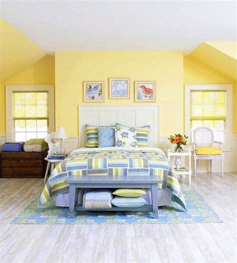 30 Blue and Yellow Bedroom | Yellow bedroom walls, Yellow bedroom decor