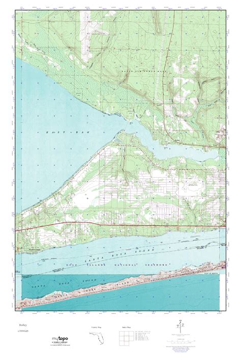 Mytopo Holley Florida Usgs Quad Topo Map