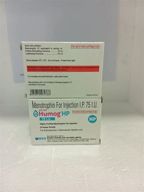 Humog Hp Injection Menotrophin Iu Dose Strength Iu At Rs