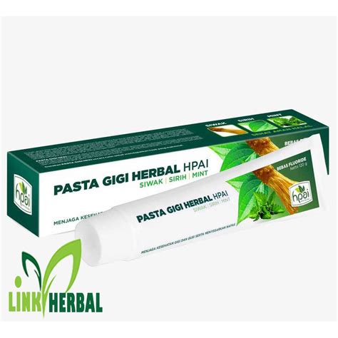 Jual Pasta Gigi Herbal Hpai Siwak Sirih Mint Gr Original Shopee