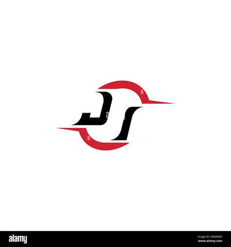 Ji Initial Logo Cool And Stylish Concept For Esport Or Gaming Logo As