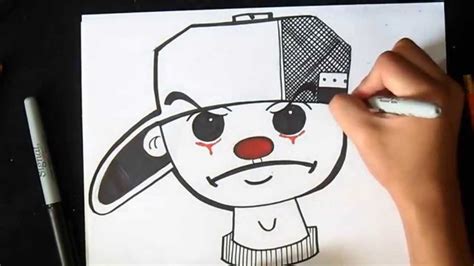 cómo dibujar payaso con gorra Graffiti | Wizard art - b... | Doovi