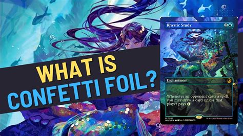 What Is Confetti Foil In Magic The Gathering Wilds Of Eldraine Youtube