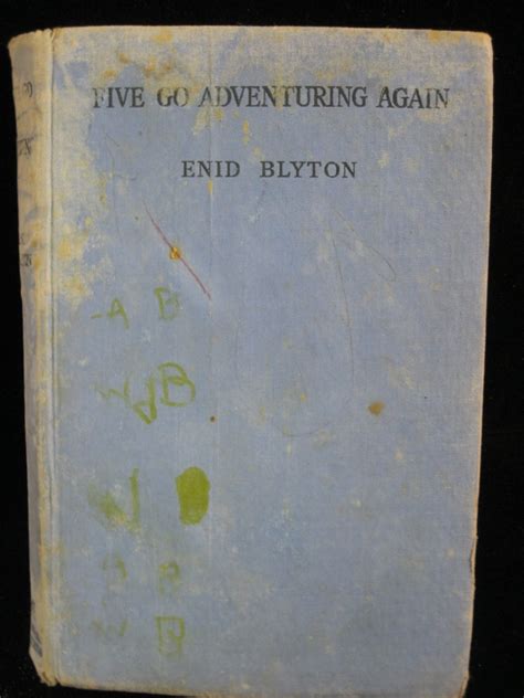 Signed Enid Blyton Book Five Go Adventuring Again Inscribed On The