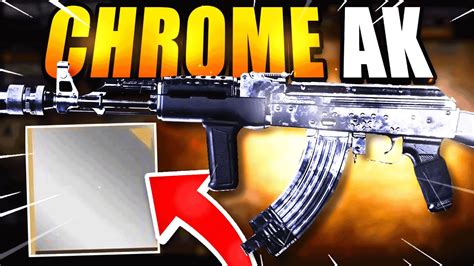 NEW CHROME PLATED AK 47 IN WARZONE MONOCHROME AK 47 BLUEPRINT BEST